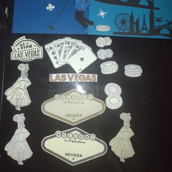 50 Las Vegas themed cut-out dyes craft or party set - Picture 2 of 2
